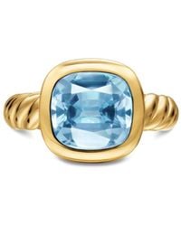 David Yurman - 18K Dy Mercer Topaz Ring - Lyst