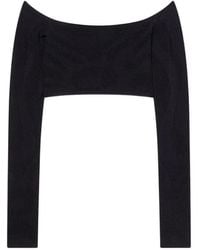 PUCCI - Cropped Jacquard Marmo Top - Lyst