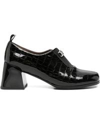 Linda Baumann - Crocodile-Embossed Leather Pumps - Lyst