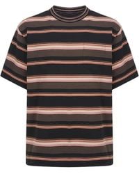 Sacai - Horizontal-Stripe T-Shirt - Lyst