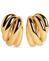 Balenciaga - Twist-design Clip-on Earrings - Lyst
