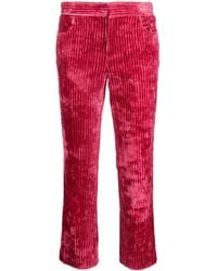 Isabel Marant - Mid-rise Corduroy Cropped Trousers - Lyst