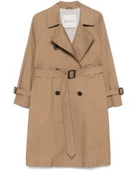 Max Mara - Trenchcoat Aus Gabardine - Lyst