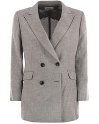 SAULINA - Anita Double-Breasted Blazer - Lyst