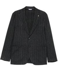 Manuel Ritz - Pinstripe-Pattern Blazer - Lyst