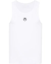 Marine Serre - Tanktop Mit Sichelmond-Stickerei - Lyst
