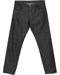 Giorgio Armani - Slim-Fit-Jeans Mit Logo - Lyst