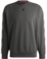 HUGO - X Rb Cotton-terry Sweatshirt With Branded Tape - Lyst