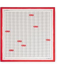 Givenchy - Silk Scarf With Signature - Lyst