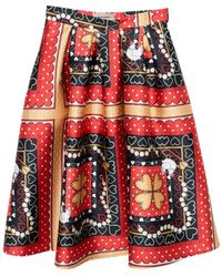 ALESSANDRO ENRIQUEZ - Printed Skirt - Lyst