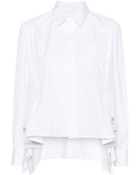 Sacai - Handkerchief-Hem Cotton Shirt - Lyst