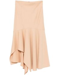 Alberta Ferretti - Flowing Silhouette Skirt With Soft Drape - Lyst
