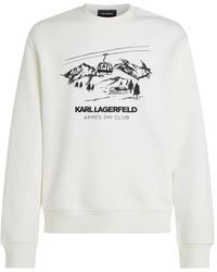 KARL LAGERFELD - Après Ski Club Sweatshirt - Lyst