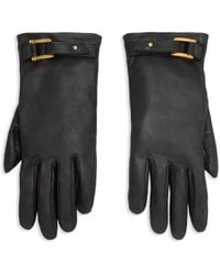 Ami Paris - Handschuhe Aus Leder Mit Schnalle - Lyst