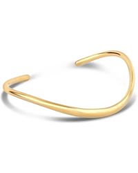 Dinny Hall - 9K Wave Cuff Bracelet - Lyst