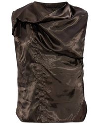 Rick Owens - Island Ruffled Top - Lyst