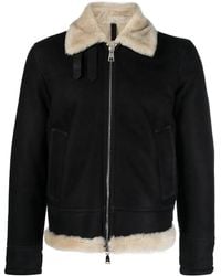Tagliatore - Zip-Up Leather Jacket - Lyst