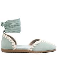 Mou - Suede Ballet Flats - Lyst