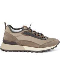 Brunello Cucinelli - Techno-Suede Runner Sneakers - Lyst