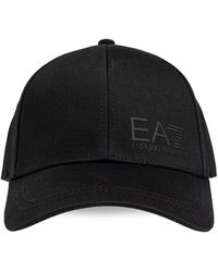 EA7 - Logo-Print Baseball Cap - Lyst