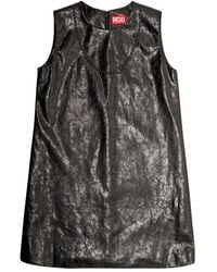 DIESEL - Vestido corto D-Ares con logo en relieve - Lyst
