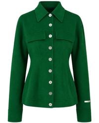 Sportmax - Button-Up Chest-Pocket Jacket - Lyst