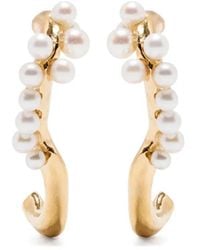 Beatriz Palacios - Pearled Wave Earrings - Lyst