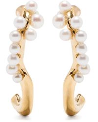 Beatriz Palacios - Pearled Wave Earrings - Lyst