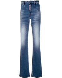 DSquared² - Flared Faded Jeans - Lyst