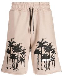 Mauna Kea - Dark Palms Cotton Track Shorts - Lyst