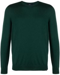 Fay - Fine-Knit Ribbed-Trim Jumper - Lyst