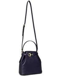 Ralph Lauren - Medium Blaike Buckle-Detail Bucket Bag - Lyst