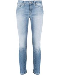 Dondup - Jeans skinny con applicazione logo - Lyst