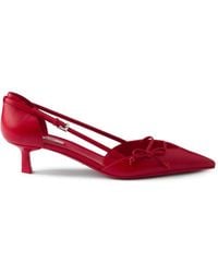 Prada - Leather Pumps - Lyst
