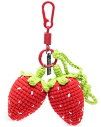 MC2 Saint Barth - Crochet Strawberry Keychain - Lyst
