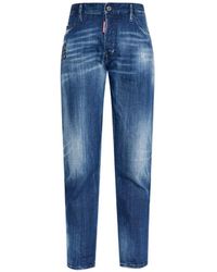 DSquared² - Faded-Effect Distressed Jeans - Lyst