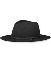 Rag & Bone - City Leather-Trim Fedora - Lyst