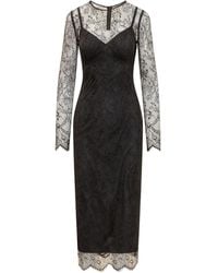 Dolce & Gabbana - Lace Midi Dress For - Lyst