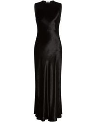 Alberta Ferretti - Kleid Aus Satin - Lyst