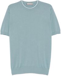 Canali - Cotton T-Shirt - Lyst