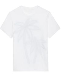 Zadig & Voltaire - Camiseta de algodón orgánico con estampado gráfico - Lyst
