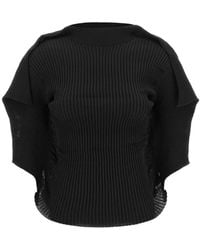 Issey Miyake - Blouse Plissée Prance À Design Drapé - Lyst