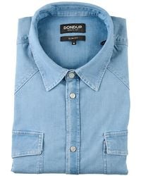 Dondup - Press-Stud Denim Shirt - Lyst