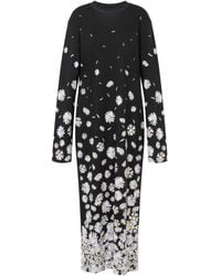 Moschino - Floral-Print Maxi Dress - Lyst