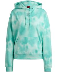 HUGO - Hoodie Met Tie-Dye - Lyst