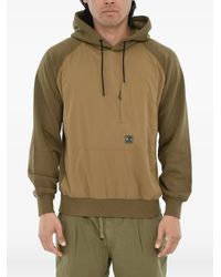 Woolrich - Logo-Patch Panelled Hoodie - Lyst