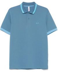 Sun 68 - Contrast-Stripes Polo Shirt - Lyst