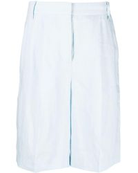 Remain - Pleated Linen Bermuda Shorts - Lyst
