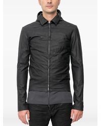 Ma+ - Detachable-Hood Leather Jacket - Lyst