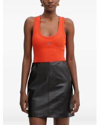 KARL LAGERFELD - K/Autograph Ribbed Tank Top - Lyst